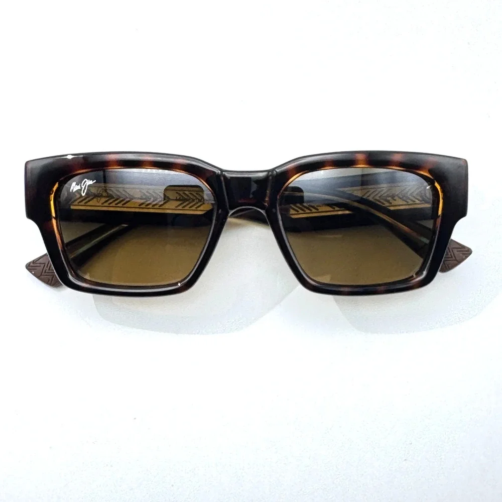 Maui Jim Sunglasses Kenui STG-SG MJ642-10 Dark Havana Frame Polarized 53mm